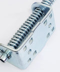 Front view of Pair Of Heavy Duty Garage Door Plunger Bumpers With Springs Left And Right For Opener System Parts Nine Inch Steel Construction