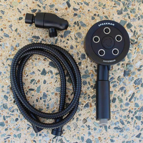 Neo Anystream Multi Function Handheld Shower Head With Over 50 Sprays, 2.5 GPM Matte Black Finish, Patented Anystream Technology, Rotating Faceplate, Easy Clean Nozzles, Boss Level Spa Massage Rain Modes For A Custom Shower