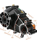 Close-up of 16T differential gearbox from 72V 1500W Brushless Motor Kit With 16T Differential Gearbox And Rear Axle For Go Karts ATVs