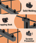 10 Pack Gridwall Waterfall Hooks With 12 Inch 6 Ball Faceouts showing solid welding and grappling hook design for clothing store.