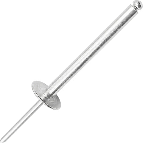 30 Piece Aluminum Large Flange Extra Long Blind Rivets 3/16 X 2 Inch Heavy Duty Steel Mandrel Rust Proof Commercial Grade Hardware Built Like A Tank Rock Solid For Tough Auto Diy Jobs