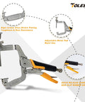 Two Ways 11 Inch Pocket Hole Clamps for Woodworking, metal face, adjustable 90 degree right angle clamps, quick release handle