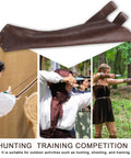 Leather Hip Quiver For Arrows On The Go Archery Pouch with archers practicing in various settings