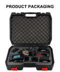 Open case showing Heavy Duty Electric Hydraulic Ratchet Cable Cutter For Copper And Aluminum Wires And Armored Cable Handheld Rechargeable Gear Type Scissors With Clean Fray Free Cuts EC 95M, with components neatly packed inside.