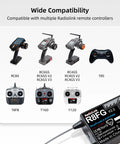 Various RC remote controllers compatible with Dual Pack Eight Channel Gyro Receiver Two Point Four GHz Long Range Up To Six Hundred Meters With Anti Interference FHSS Tech Water Splash Resistant Telemetry RX For RC Crawler Cars Boats And Remote Controllers.