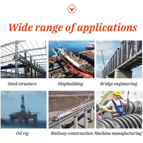 Wide range of applications for Powerful 1280W Portable Magnetic Drill Press With Super Strong Electromagnet, including steel, shipbuilding, bridge, oil rig.