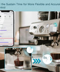 Fingerbot Plus Smart Button Pusher No Wiring Switch Upgrade With Touch Control attached to coffee machine for retrofit