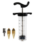 Slick Precision Wood Glue Syringe With Replaceable Tips For Tight Joints offers smooth application, 20ml capacity, and two brass tips.