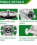 46 Inch Mower Deck Rebuild Kit Go To Husqvarna Models with spindle details and components