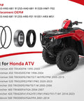 Honda Left Rear Axle Wheel Bearing And Seal Replacement Kit For Rancher Foreman Rubicon ATV Models 350 400 450 500 520 OEM 91055-HN5-681 91255-HA0-681 91320-HM7-702 with parts and ATV shown