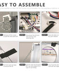 Easy assembly steps for Heavy Duty Washing Machine Lid Lock Switch And Wiring Harness Kit for solid replacements.
