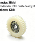 Beefy E Bike Motor Gear Set With Planetary Drive 36 Tooth Nylon Gear 38Mm Outer Diameter 12Mm Thick 8Mm Bearings Wheel Hub Compatible