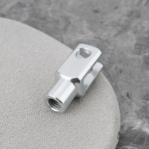 Two Piece M6x1 Right Hand Female Thread Y Connector For Air Cylinder Rod Clevis End 31mm, carbon steel clevis joint
