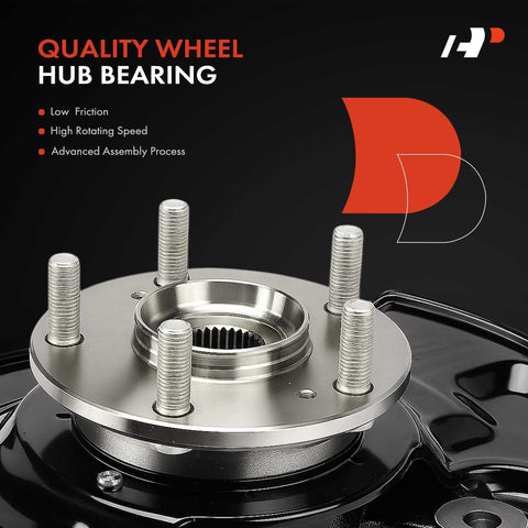 Front Left Steering Knuckle And Wheel Bearing Hub Assembly For Honda CR V 2015 2016 FWD Driver Side Replacement 5-stud hub