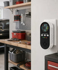 5-In-1 Air Monitor Plug-In With LED Display And Real-Time Gas Detection in garage setting