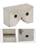 Pro Grade Cast Iron V Block Set Two By One And One Quarter By Three Quarters Inches Paired For Milling Inspection And Layout Built For Heavy Duty Precision Work cast iron V-block close-up