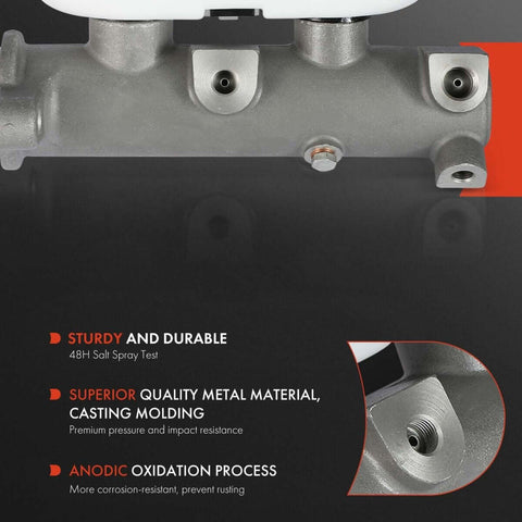 Close-up of Brake Master Cylinder With Reservoir And Cap For Ford Excursion 2000 2005 And F Series Super Duty Trucks