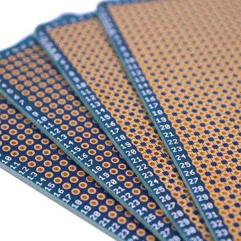 Pack of 4 Universal Solderable Breadboard Shield For Prototyping And Testing With Double Sided PCB Tinned Gold Plated Holes