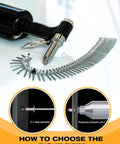 Heavy Duty Aluminum Dome Pop Rivet Assortment Kit With Hella Strong Steel Mandrels, showing the rivet tool and rivets.