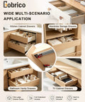 Heavy Duty Undermount Drawer Slides 21 Inch Full Extension Soft Close Kitchen Drawer Glides installed in various drawers.