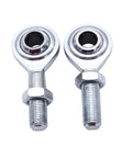 Two And A Half Inch Adjustable Tensioning Rod With Silver Heim Joint For Alternator Bracket Fits SBC BBC 350 454 Engine Compatible With Chevy Ford Mopar Performance Upgrade, silver steel pair