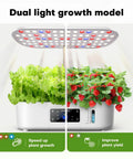 Dope Indoor Hydroponics Garden Kit With 12 Growing Pods Grow Light LCD Touch Panel 17 Inch Height Space Saving Planter for herbs and veggies