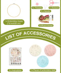 Beginner Embroidery Kit Set for Adults and Teens, Learn 30 Plus Stitches With Clear Instructions and Video Tutorials, DIY Cross Stitch Kit Includes Hoop, Pattern Cloths, Color Threads, Needles, Tools, Pin Cushion and Thread Picker including embroidery hoop, needles, scissors, thread, pattern cloths, and instructions.