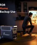 3600W Portable Power Station With 3840Wh LiFePO4 Battery 5X 120V Outlets Expandable To 11520Wh in home backup use