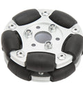 60mm aluminium alloy omni wheel with rubber rollers and mounting hub for robot DIY projects