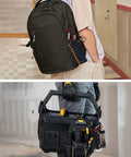 Person carrying Magnetic Hex Drill Bit Set, 10Pc S2 Steel Allen Bits H1.5 Through H12, 2 Inch Length with black bag.