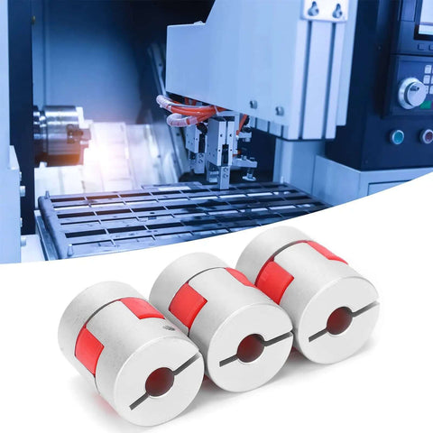 Top Notch Kuuleyn 3Pcs Helical Beam Shaft Coupling Set Made From Hardened Aluminum Alloy For Motor And Ball Screw Kits With Secure Tightening Fit And Super Durable Performance That Slams It Together. 3-piece aluminum shaft couplings for motor and ball screw kits