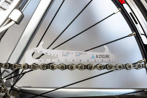 4 In 1 Bicycle Chain Checker Wear Indicator Tool For Shimano SRAM KMC And All Other Chains on bike chain for wear measurement