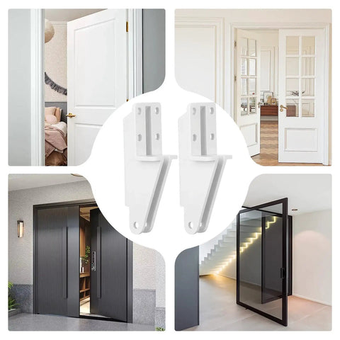 Door Closer Bracket Kit For Screen Doors, 2 Piece Post Jamb Hardware Replacement Parts, No Fuss Easy Install Repair Kit For Front Or Back Doors, Durable Door Closure Bracket Set