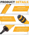 Heavy Duty Diffuse Reflection Photoelectric Sensor One Meter Detection Range M18 DC Six to Thirty Six Volts NPN Normally Closed Output 300mA