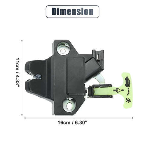 Rear Door Liftgate Trunk Latch Actuator Assembly For Toyota Corolla 2009 2013 Replace 64600-02040 with dimensions shown