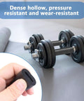 Pipe Insulation Foam Tube Three Eighths Inch ID One Inch OD Approximately One Meter Long For DIY Projects Keeps Heat In And Fights Cold Weather Foam Tubing For Guitar Racks Utensils Roof Racks Black with dense hollow structure, shown near weights.
