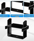 Heavy Duty 4 Pcs Stainless Steel Leaf Spring Clamp Kit For Cars Trucks, 2.5 Inch Wide Repair Clip To Lock And Stabilize Suspension Systems, Black Finish Durable Rust Proof Solution For Tough Roads, 2.5 in clamp