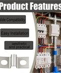 Techie Friendly Terminal Block Jumper Wires Tension Clips Kit 10 Pieces Ready For 20A Terminal Blocks feature overview image