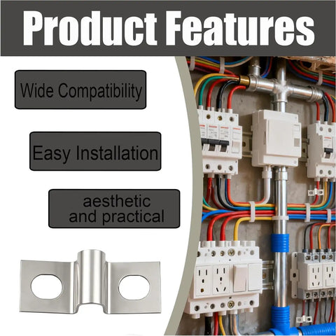 Techie Friendly Terminal Block Jumper Wires Tension Clips Kit 10 Pieces Ready For 20A Terminal Blocks feature overview image