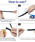 Step-by-step guide using 50ft Expandable Braided Cable Sleeve For 1/2 Inch And 1/4 Inch Wires Flexible Braided Wire Sleeving