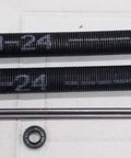 Pair Of Two And One Eighth Inch Garage Door Torsion Springs 21 To 33 Inch, Heavy Duty Black Coated Oil Tempered, USA Made, Includes Left And Right Springs, Winding Bars And Nylon Bushing, 3 Year Limited Warranty