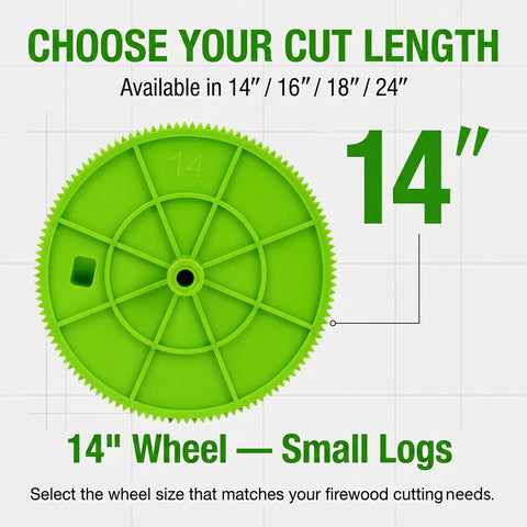 No Sweat 14 Inch Automatic Paint Marking Wheel For Firewood And Log Cutting Sprays Clean Lines Instantly While Delivering Top Notch Accuracy For Builders