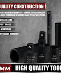 Impact Socket Set 48-Piece With SAE And Metric Sockets, CR-V steel, corrosion-resistant finish, various socket sizes shown.