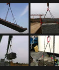 Heavy Duty Four Strand Lifting Chain Sling With Industrial Hoist Chain And Secure Locking Hook lifting steel components on crane.