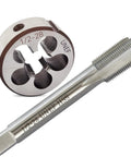 One Half Inch Twenty Eight UNEF Tap And Die Set HSS Right Hand For Precision Machining Includes Round Die And Tapping Tool