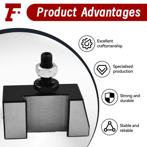 Universal Parting Blade Holder For CNC Lathe Quick Change System Fits 250-100 And 250-111 Tool Posts product advantages