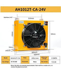 Beefy Hydraulic Air Cooler With 5800W Cooling Power, 100 Liters Per Minute Flow, DC 24V air-cooled radiator with fan dimensions