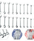 Top Tier 20-Piece Hex Key And Sae Wrench Combo Set For Auto Repair Garage Work Portable Tool Kit Heat Treated Alloy Steel For Diy Pros, metric and SAE wrenches