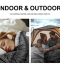 Cozy Yet Lightweight 3-4 Season Sleeping Bag For Adults And Kids, 4-Pound Packable With Compression Sack used indoors and outdoors