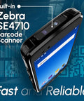 Android 12 Barcode Scanner With 4GB RAM And 64GB ROM, 1D 2D QR Code Scanning, Zebra SE4710 Engine, 4G Wireless Handheld PDA N77